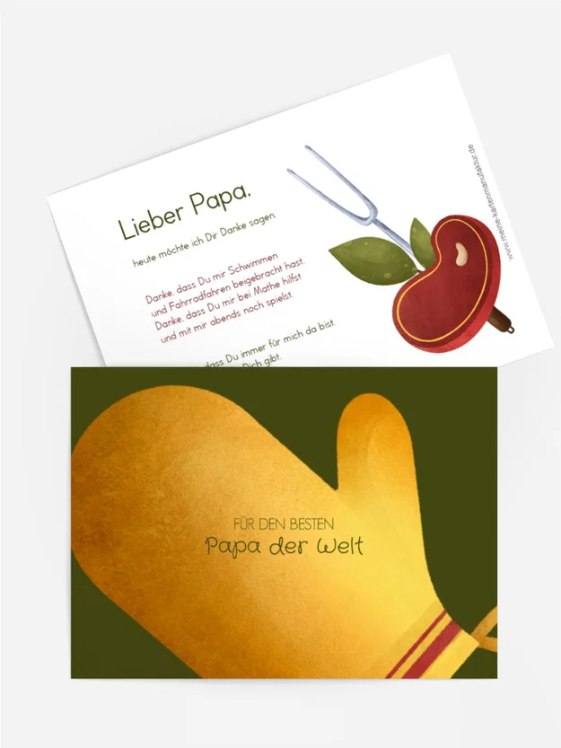 Vatertagskarten Heißes Schnitzel