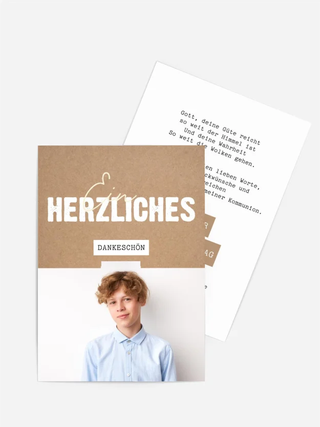 Dankeskarte Firmung Ausgezeichneter Student