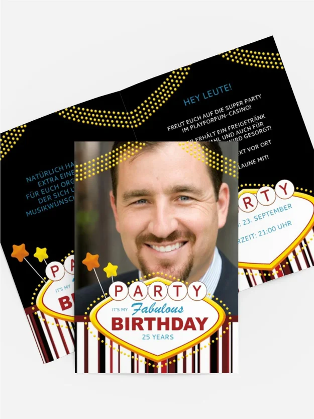 Geburtstagseinladung Fabulous Las Vegas Foto