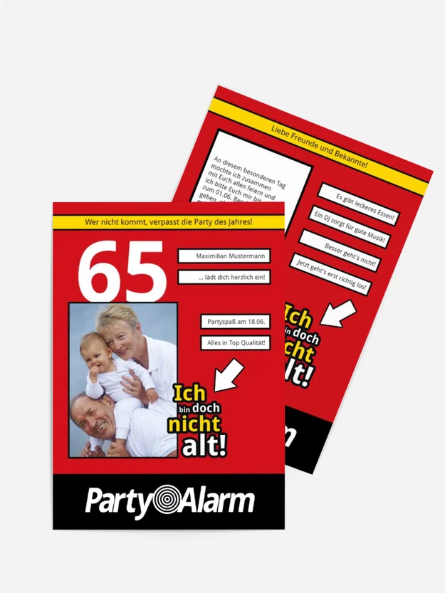 Geburtstagseinladung Ich bin doch nicht alt! Foto 65