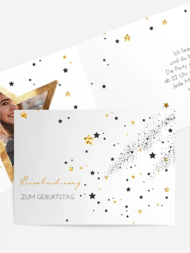 Geburtstagseinladung Sternenzauber