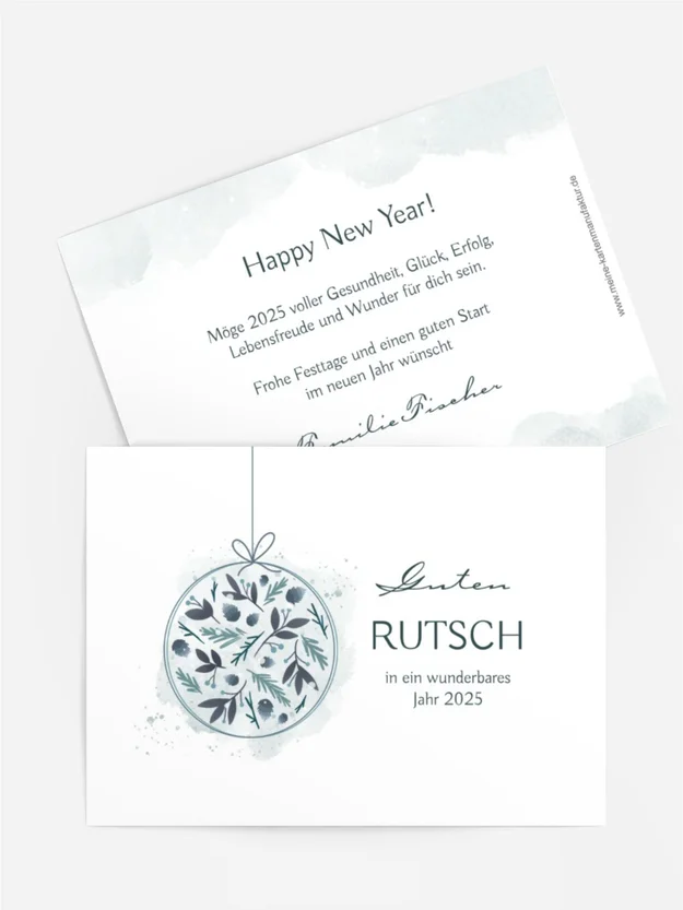 Neujahrskarte Neujahrsdekoration Neujahrskarte Neujahrsdekoration