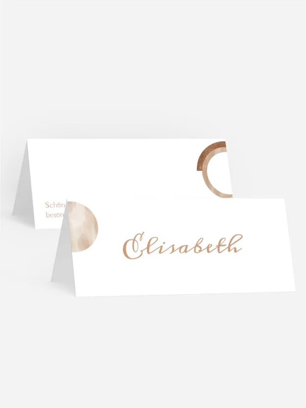 Tischkarte Avantgarde