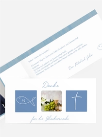 Dankeskarte Kommunion_White