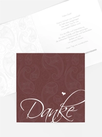 Dankeskarte Hochzeit "Traumhochzeit 2"
