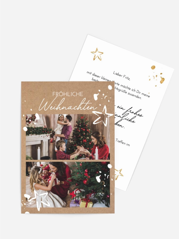 Grußkarte Weihnachten Familienwerte Grußkarte Weihnachten Familienwerte