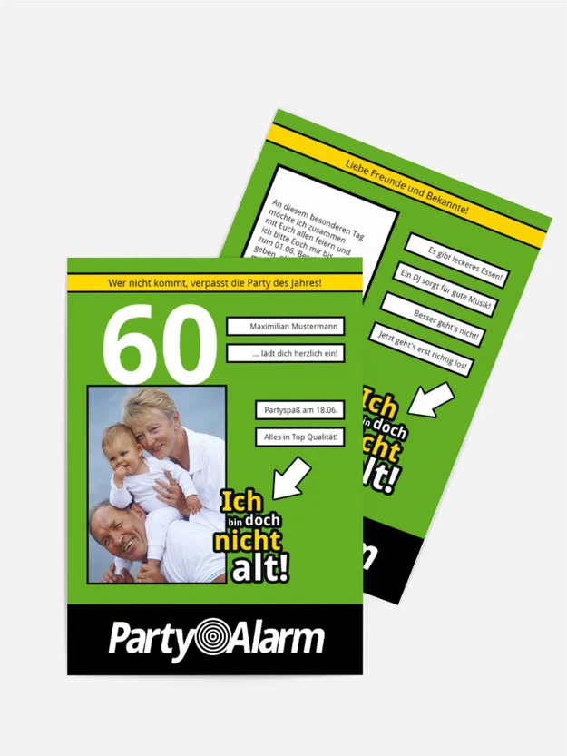 Geburtstagseinladung Ich bin doch nicht alt! Foto 60