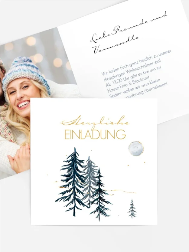 Foto Weihnachtseinladung Heiliger Abend Foto Weihnachtseinladung Heiliger Abend