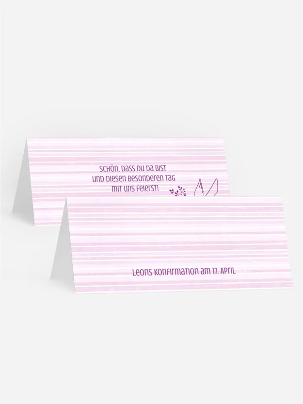 Tischkarte Konfirmation Taube 2 Tischkarte Konfirmation Taube 2