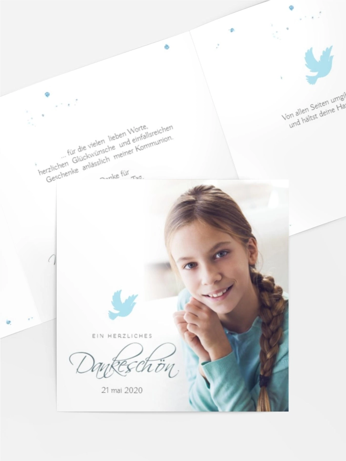 Dankeskarte Kommunion Fay Dankeskarte Kommunion Fay