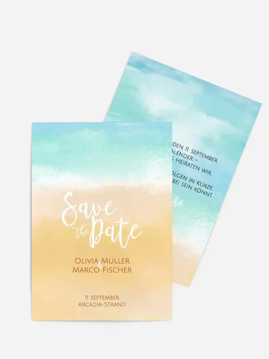 Save the Date Karte Liebesufer