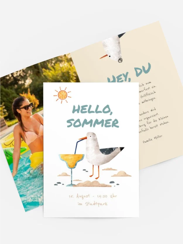 Einladung Sommerfest Möwencocktail
