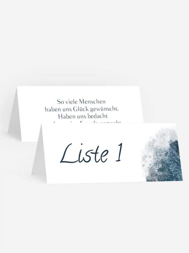 Tischkarte Winterwald