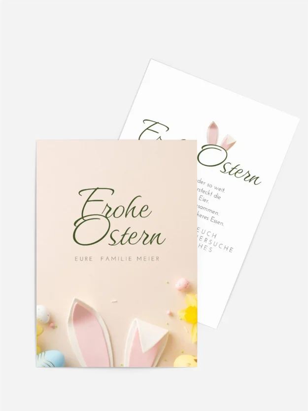Osterkarte Blütenohren Blütenohren