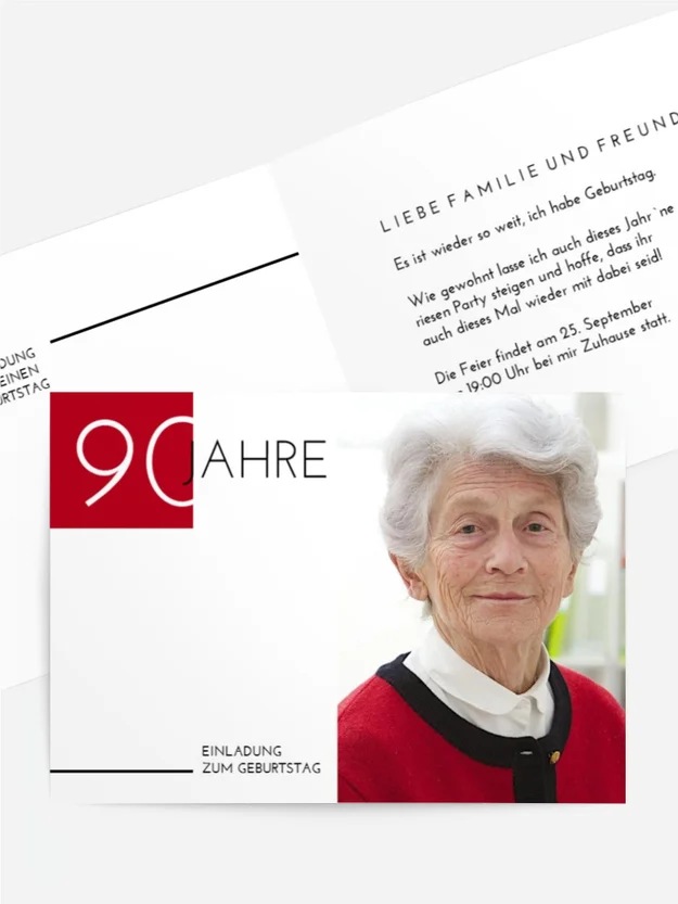 Geburtstagseinladung Auffallende Ebene