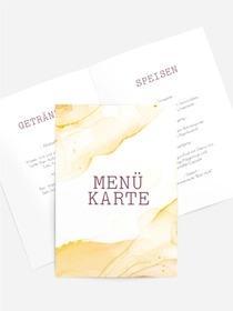 Menükarte Geburtstag Gold 50