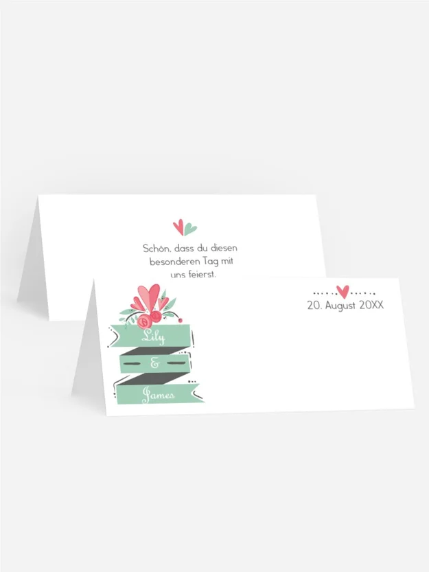 Hochzeit Tischkarte Du & Ich Hochzeit Tischkarte Du & Ich