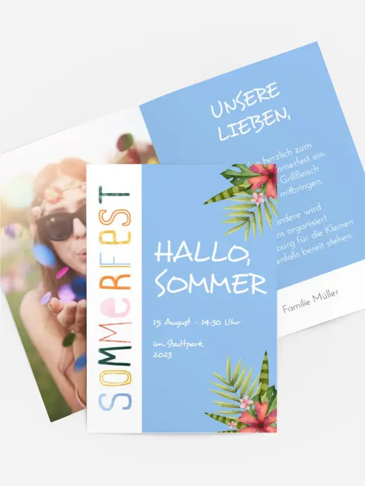 Einladung Sommerfest Helligkeit des Tages