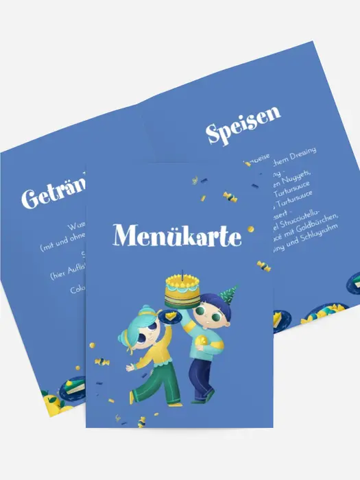 Menükarte Geburtstag Urlaubsleckereien