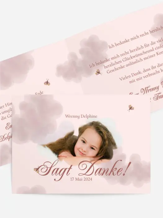 Dankeskarte Konfirmation Kelch und Brot