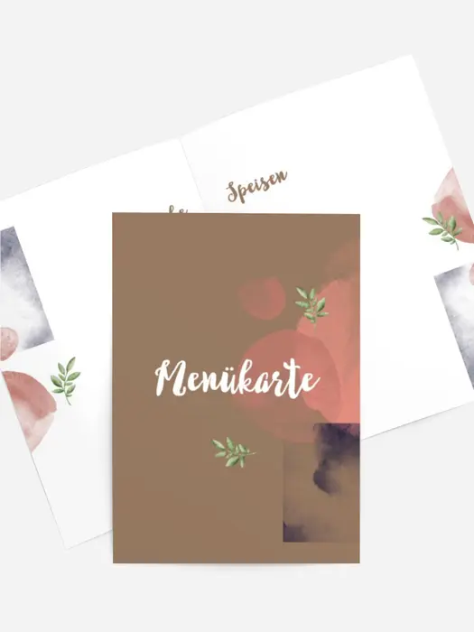 Menükarte Geburtstag Designstil