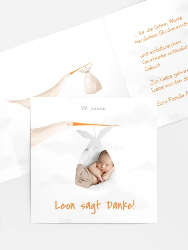 Geschenk von einem Storch