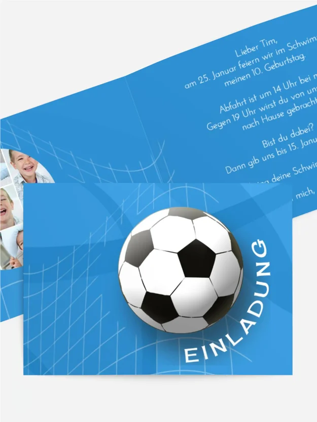 Geburtstagseinladung Fußball Foto