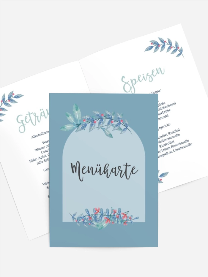 Menükarte Konfirmation Heiliger Bogen Menükarte Konfirmation Heiliger Bogen