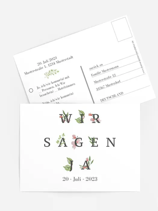 Antwortkarte Frühlingsmorgen