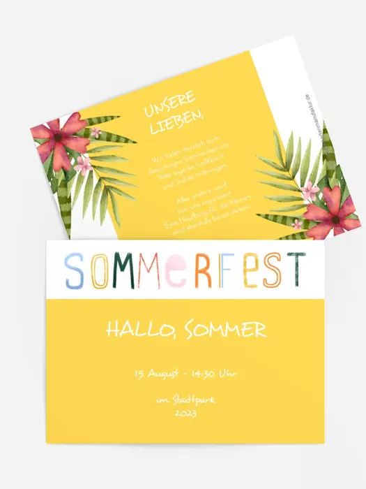 Einladung Sommerfest Helligkeit des Tages Einladung Sommerfest Helligkeit des Tages