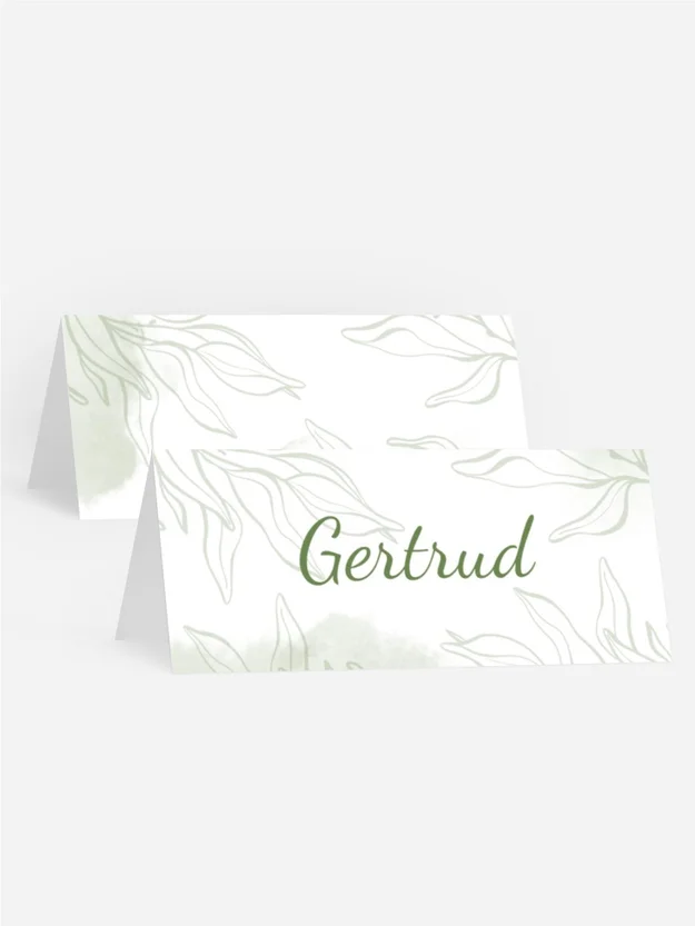 Tischkarte Konfirmation Zarte Zweige