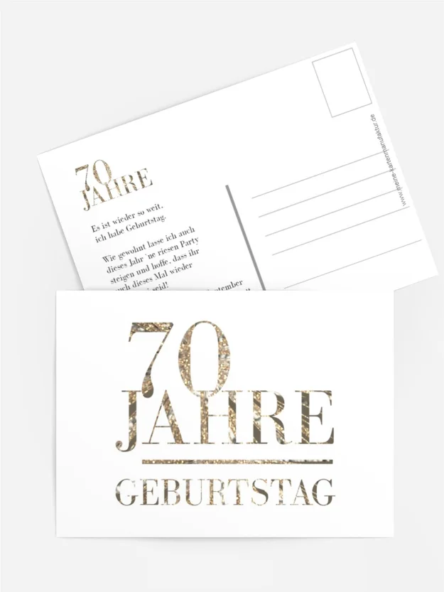 Geburtstagseinladung Glamour Abend