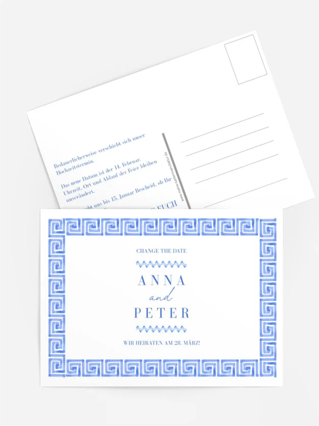 Change the Date Griechische Verzierung