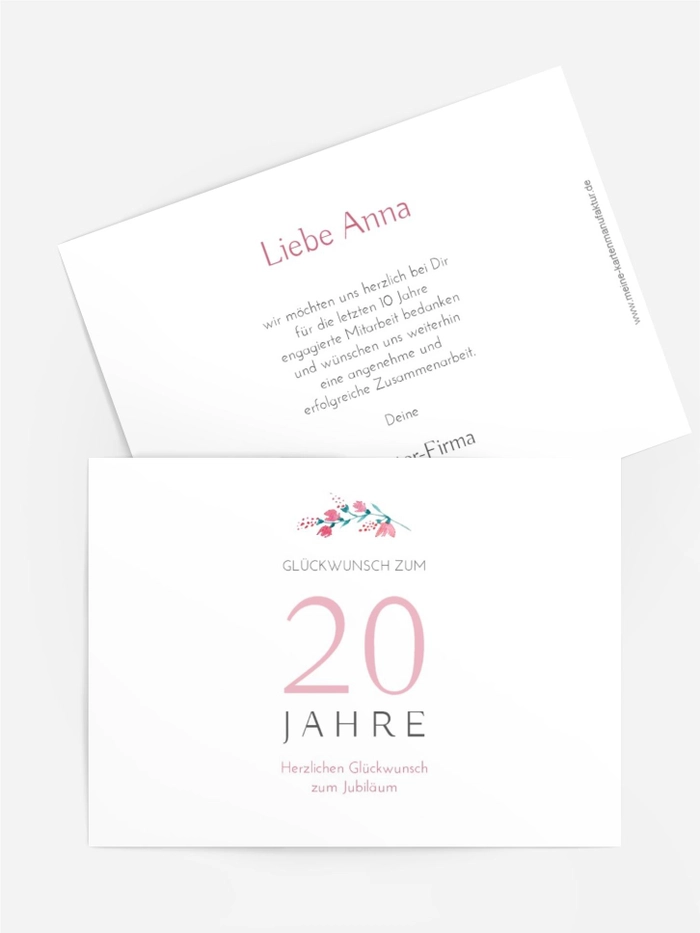 Jubiläumskarten Elegantes Jubiläum