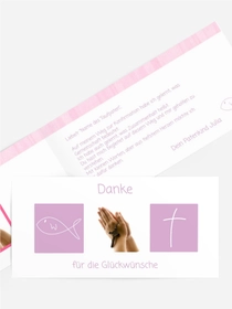 Dankeskarte Konfirmation_White