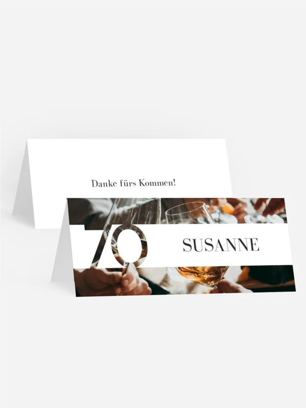 Tischkarte Weitreichend