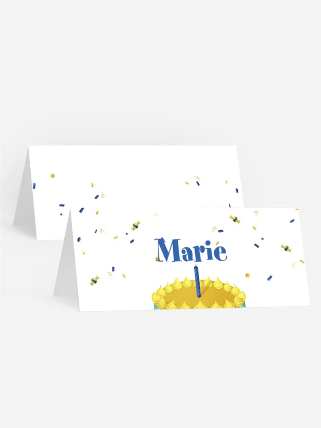 Tischkarte Geburtstag Appetitlicher Kuchen Tischkarte Geburtstag Appetitlicher Kuchen