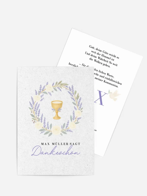 Dankeskarte Firmung Heiliger Kelch
