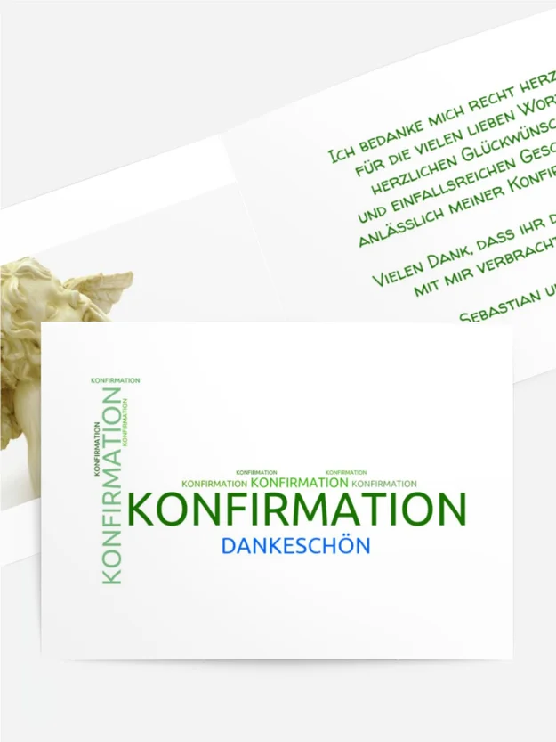 Dankeskarte Konfirmation Script