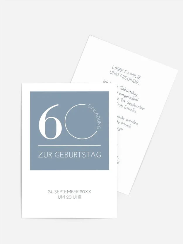 Geburtstagseinladung schmaler Grat