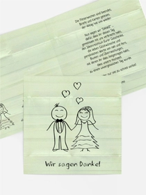 Dankeskarte Hochzeit "Sweet Love"