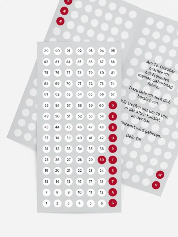 Geburtstagskarte Zahlenspiel 30 Geburtstagskarte Zahlenspiel 30