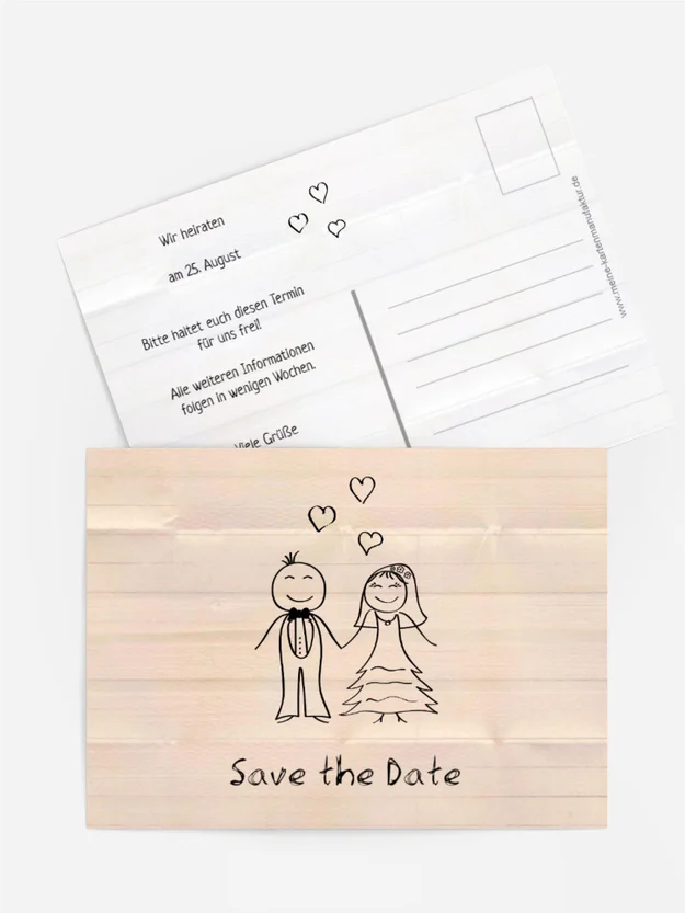 Save the Date Karte zur Hochzeit Sweet Love