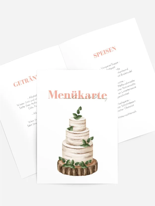 Menükarte Luxuriöse Blumen Menükarte Luxuriöse Blumen