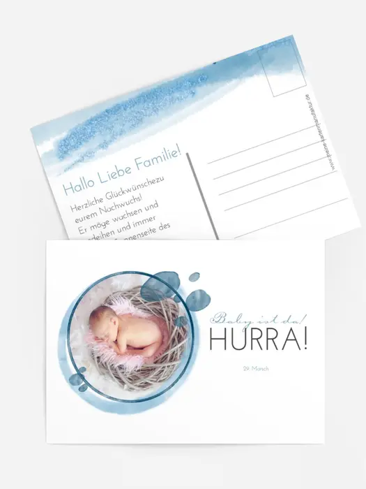 Babykarte Im Kreis der Liebe