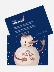 Neujahrskarte  Karottennase
