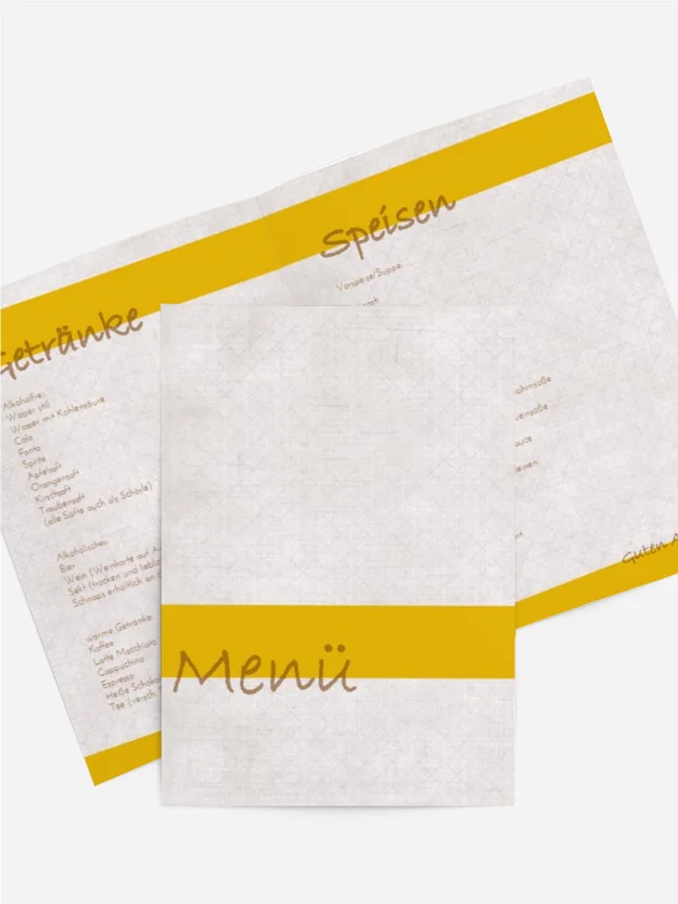 Taufe Menükarte simply classic Taufe Menükarte simply classic
