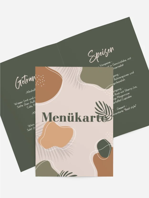 Menükarte Geburtstag Tarnung Menükarte Geburtstag Tarnung