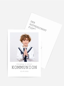 Einladungskarte Kommunion Heiliger Knabe Einladungskarte Kommunion Heiliger Knabe