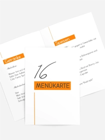 Menükarte Geburtstag Balkenlinien